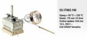 Termostat rerne 50–320°C EGO