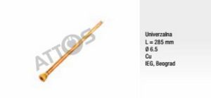 Sonda bojlera univerzalna 285mm fi6.5 bakar