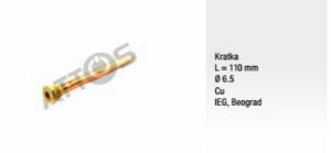 Sonda bojlera bakarna 110mm fi6.5