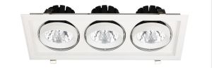 LED ugradni downlighter kockasti 3x30W 3000K