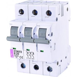 Automatski osigurac 3P ETI B  20A 6KA (2115517)