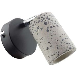 Zidna lampa Amoss 1xE27 crno siva