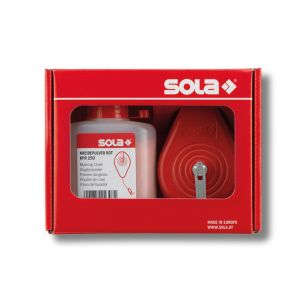 Set zidarski konac CLM 30 m sa crvenom kredom Sola