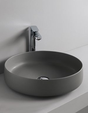 LAVABO COGNAC 48&#215;12.5 NADGRADNI SIVI COL002 ARTCERAM IT