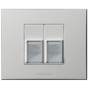 PR Line UTP dupla priklj. RJ45  Cat 6 bela