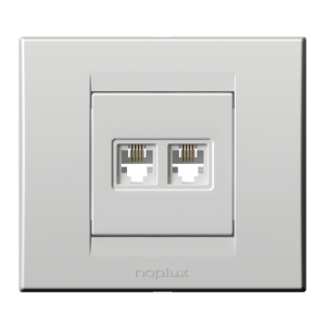 PR Classic Telefonska priklj.  dupla RJ11 6/4 krem