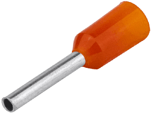 Izolovana završna čaura 0.5mm2 14mm narandžasta