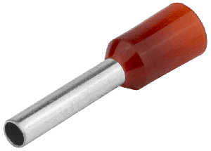 Izolovana završna čaura 1.5mm2 14.6mm crvena