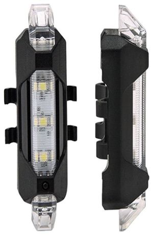 LED lampa za bicikl 2W 50lm bela IP54 punjiva