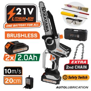"NAKAYAMA EC1200 aku mini testera 21V (20 cm, 2x2Ah baterije)"