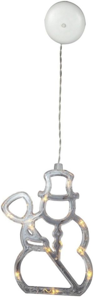 LED bozicna rasveta za prozor snegovic 10 LED 3000K