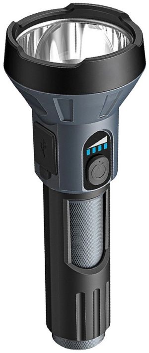LED baterijska lampa 3W USB IP54 180lm crna