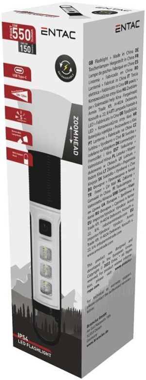 Punjiva džepna lampa 10W IP54 sa zoom funkcijom