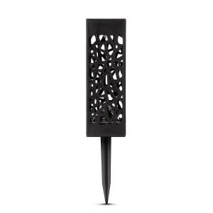 Baštenska solarna LED lampa 28.5cm IP44 crna