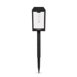 Baštenska solarna lampa 50cm IP44 crna