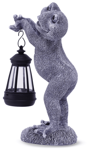 Solarna baštenska lampa žaba 258mm
