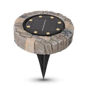 Baštenska solarna lampa za zid IP44 braon 115mm
