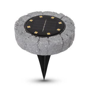 Baštenska solarna zidna lampa IP44 siva 115mm