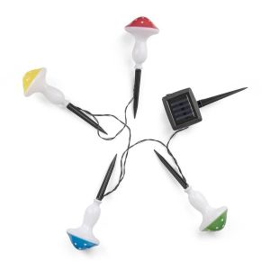Solarna LED baštenska lampa 4 pečurke IP44