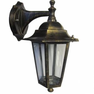 Bast. Fenjer bakarno crni na  dole IP44 240V 60W E27