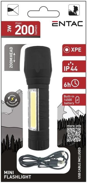 LED dzepna lampa 3W XPE punjiva IP44