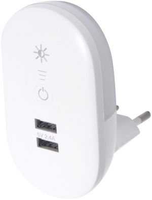 Noćno svetlo 1.5W 3000K sa 2 USB dimabilno