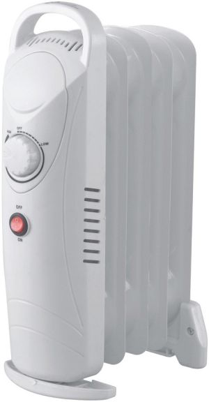 Uljani radijator 5 rebara 500W mini beli