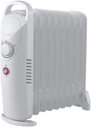 Uljani radijator 9 rebara 1000W mini beli