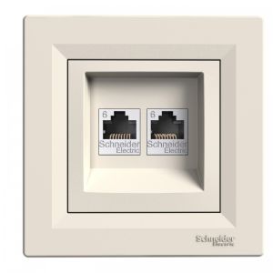 ASFORA-2XRJ45 KAT.6 UTP KREM