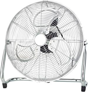 Prenosivi podni ventilator 70W srebrni metalni