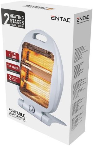 Kvarcna prenosna grejalica 400 800W bela
