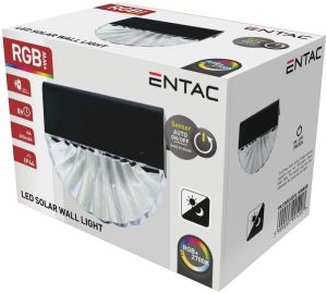 Solarna zidna lampa 0.1W WW RGB IP44 10lm