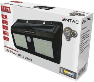 Solarna zidna lampa 2.3W senzor IP44 107lm