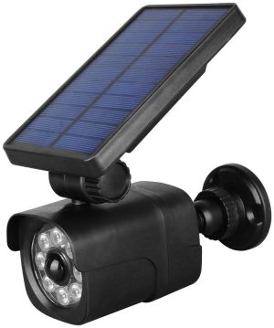 Solarna zidna lampa 4W IP65 lažna kamera