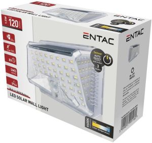 Solarna zidna lampa 1.5W 120lm IP44 6400K