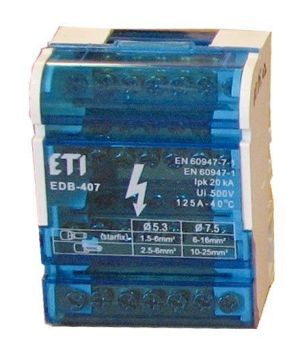 Etibox EDB411 razvodni blok 4 pol 125A