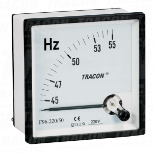 Frekvencmetar96×96mm. 230V / 4 5-55Hz