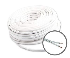 Pljosnati kabl PL 2x0.75 beli H03VHF