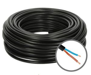 H05VVF licnasti kabl 2x1.5mm2 crni