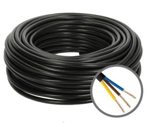 Licnasti kabl PPL 3x0.75 crni H03VVF