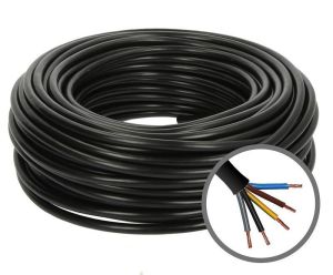 Licnasti kabl PPJ 5x0.75 crni H05VVF