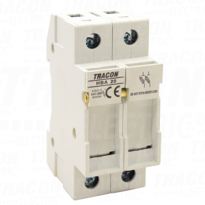 Cilindricno postolje osiguraca 20A. 8x32mm Un=230V/400V 2P