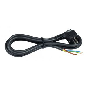 Kabel prik. crna H05VV-F 3x2.5  L=2m 3500W slobodni kraj