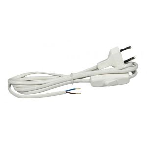 Kabel prik.sa prek. bela H03VV H2-F 2x0.75L=2m
