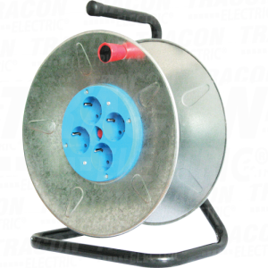Metalni bubanj bez kabla4×SCHU KO. IP20. max 50 m. H05VV-F