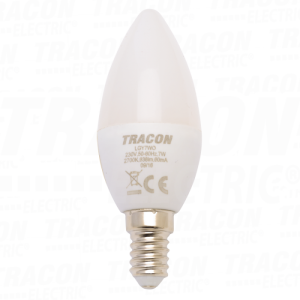 LED svet. oblika svecice opaln o staklo230 V. 50 Hz. 7 W. 270