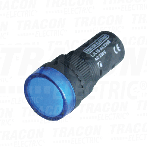 Signalna LED lampa plava 12V AC DC 16mm