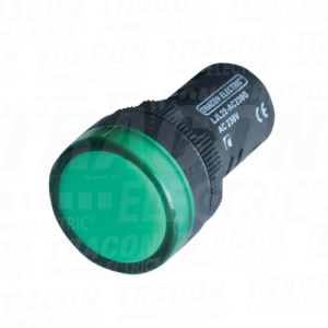 Sig. lampa sa LED diodom zelen a12V AC/DC. d=22mm