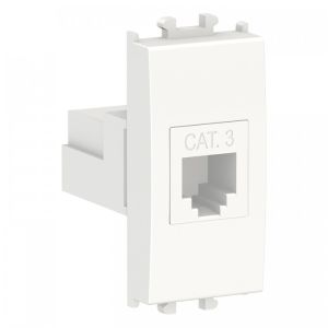 MODULAR TELEFONSKA UTICNICA RJ 11 1M BELA