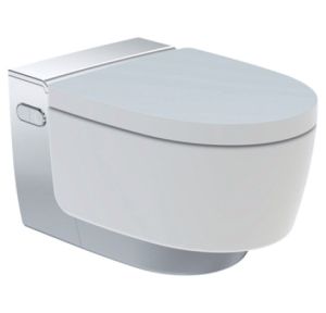 WC ŠOLJA KONZOLNA AQUACLEAN MERA COMFORT TUŠ WC KOMPLET HROM Geberit 146.213.21.1